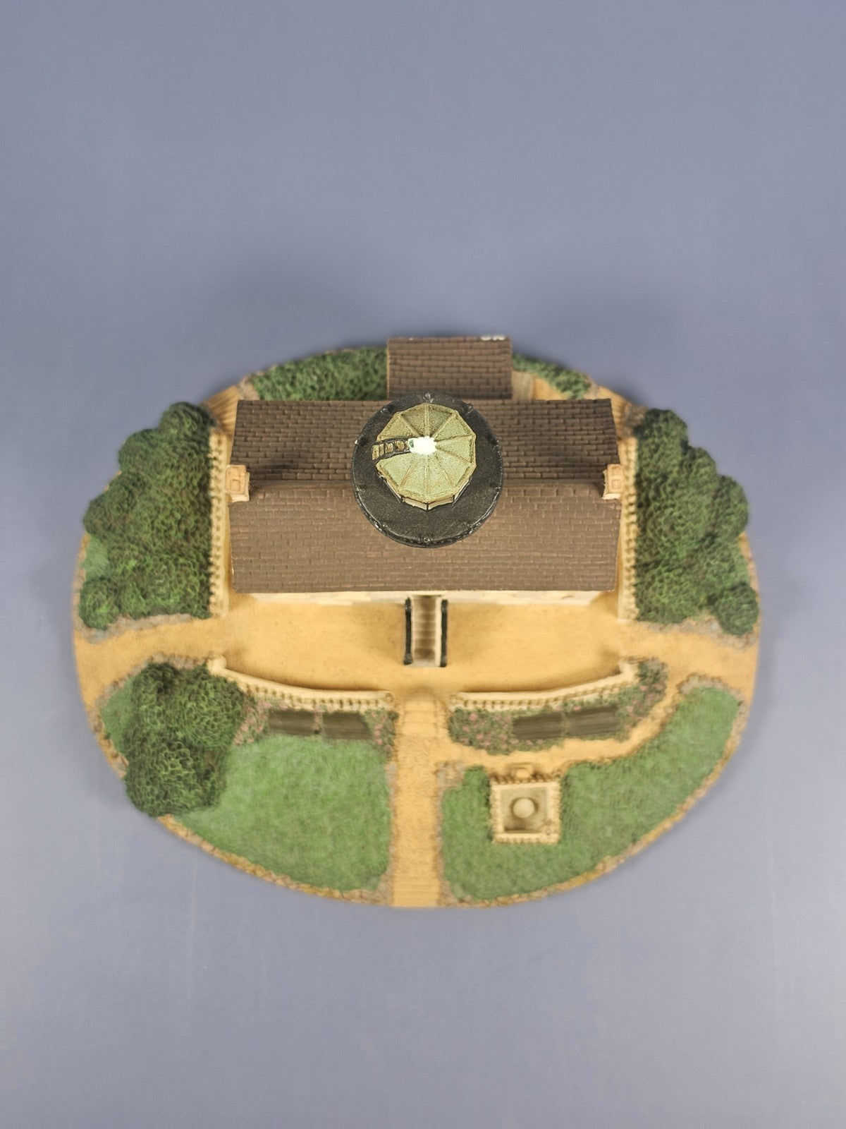 Vintage Old Point Loma Lighthouse sculpture by the Danbury Mint San Diego CA