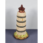 KS Collection Lighthouse Figurine Blue Stripe Nautical Decor