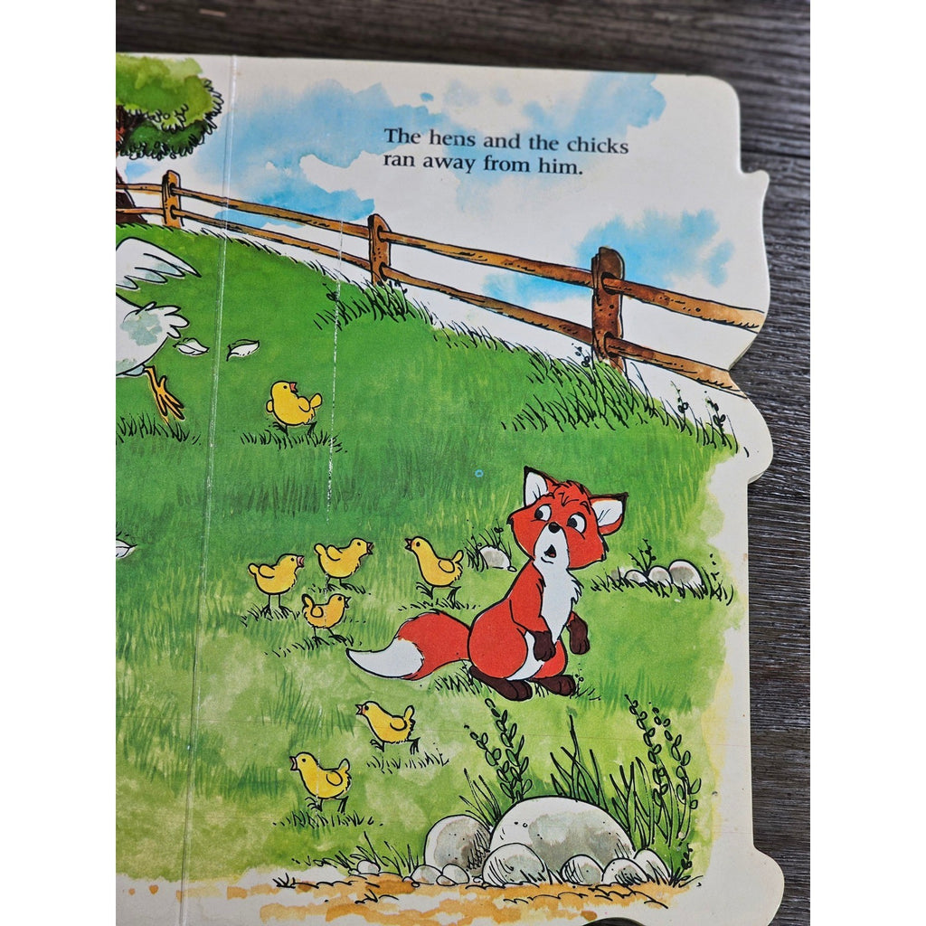 Vintage 1981 Walt Disney The Fox Finds a Friend Golden Sturdy Shape Book Tod