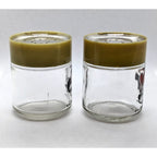 Vintage Walt Disney Mickey & Minnie Mouse Salt & Pepper Glass Shaker Set