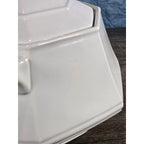 Vintage White Soup Tureen with Lid and Ladle | Octagonal Serving Dish