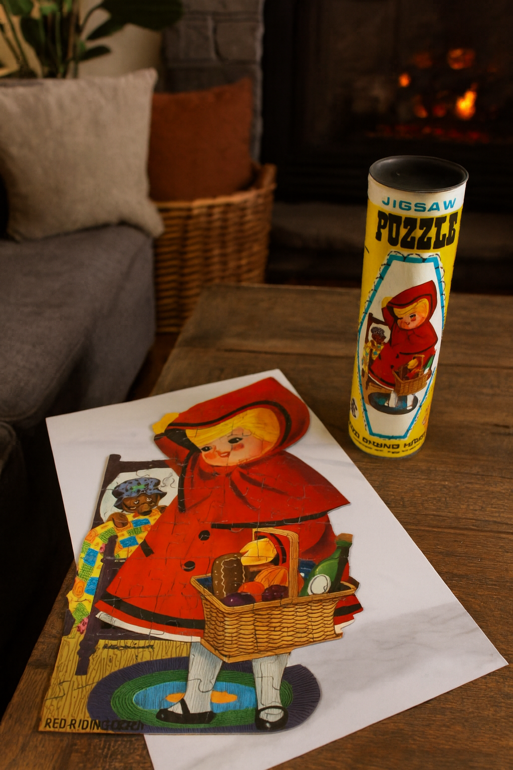 Vintage Harrett Gilmar Little Red Riding Hood 50-Piece Puzzle #417