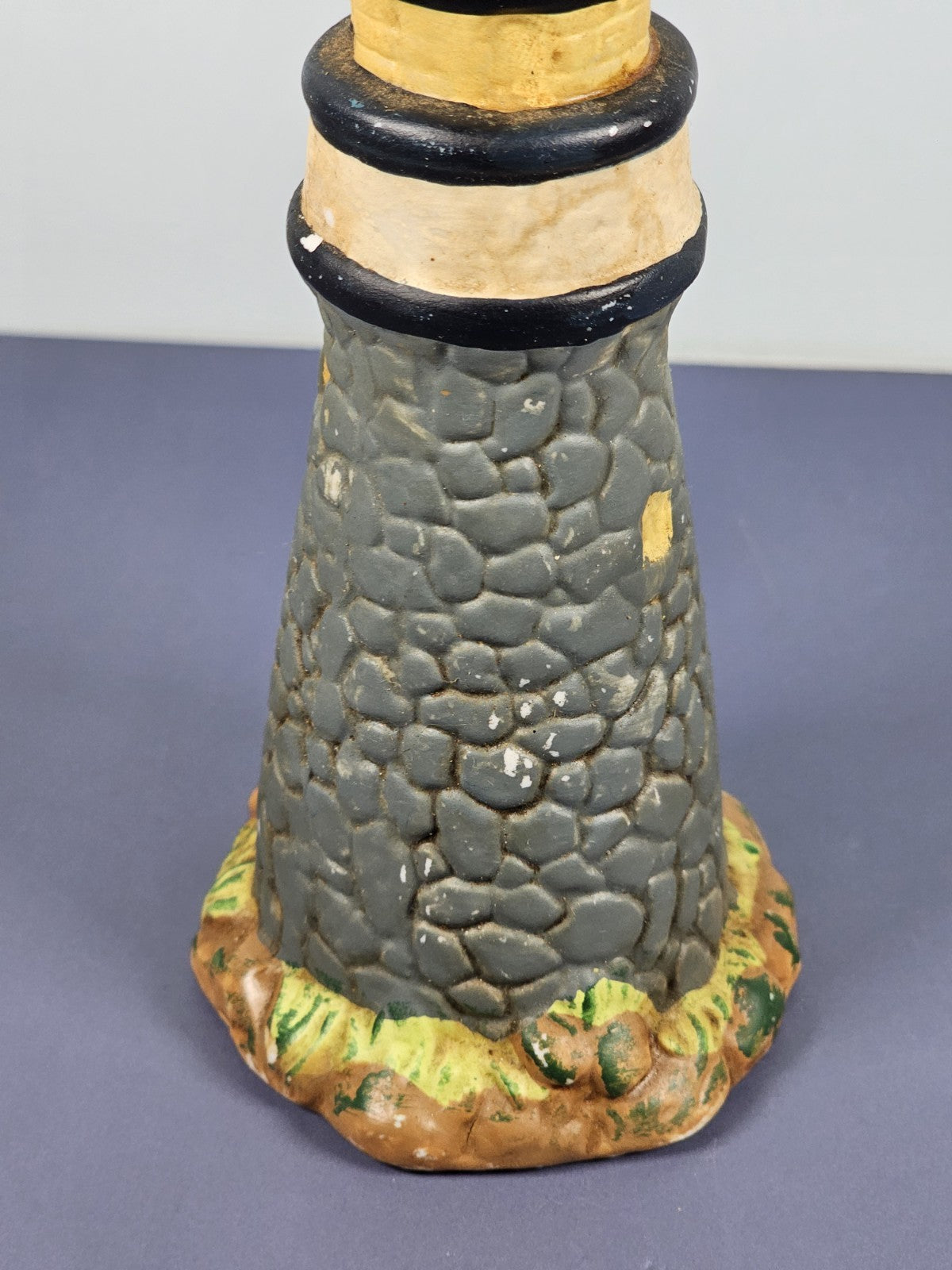 Vintage Ks Collection Blue Rock Lighthouse 6" Tall