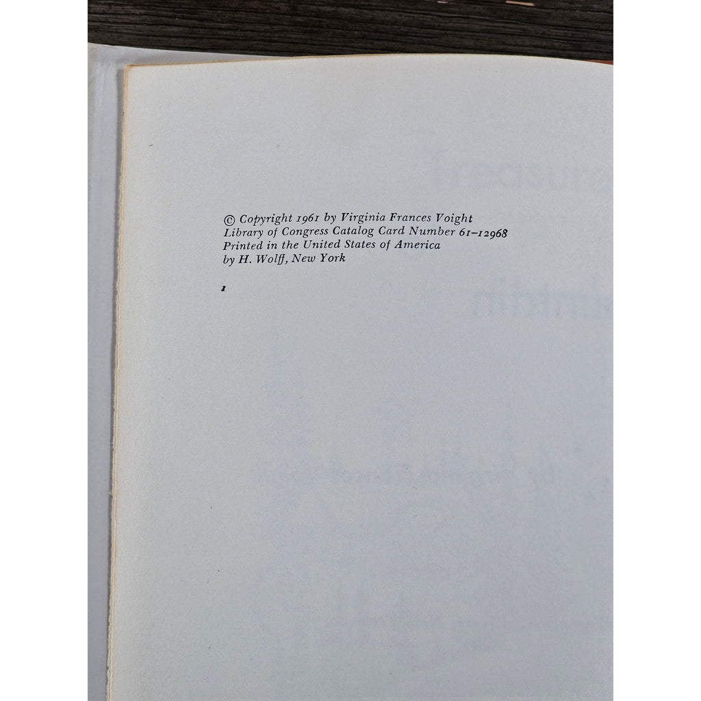 Treasure of Hemlock Mountain 1961 HC Virginia Frances Voight