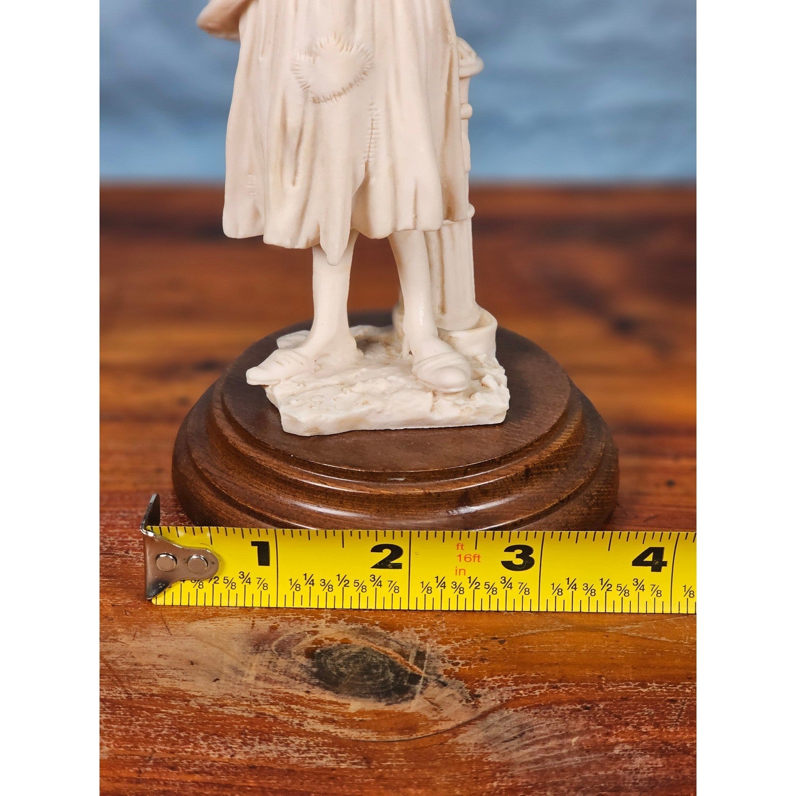 Vintage Farm Girl Figurine Water Jug Resin Victorian Style Decor