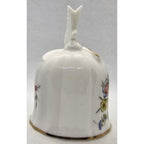 Royal Westminster Butterfly Bell Floral Gold Trim Vintage