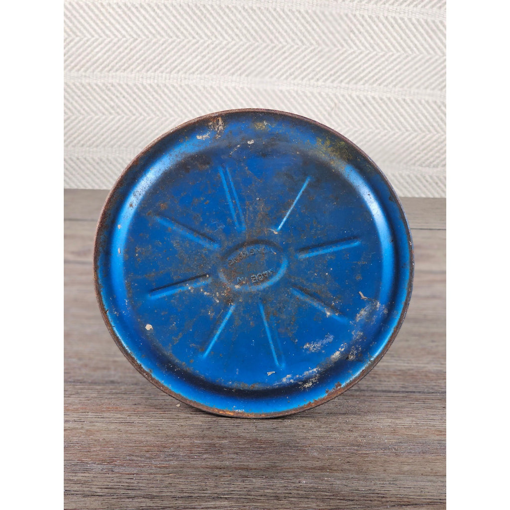 Vintage Dietz Air Pilot Lantern Blue Kerosene Oil Lamp 13.5" Tall