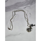 Vintage Long Necklace Pocket Watch Locket Pendant Eiffel Tower Charm