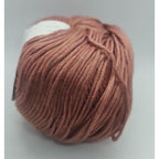 Mercerized Cotton Yarn Dusty Rose 50g Knitting Crochet