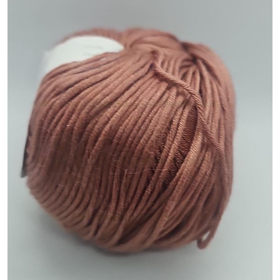 Mercerized Cotton Yarn Dusty Rose 50g Knitting Crochet