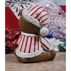 Vintage Bear Figurine Candy Cane Pajamas Teddy Bear 2.5 Inch