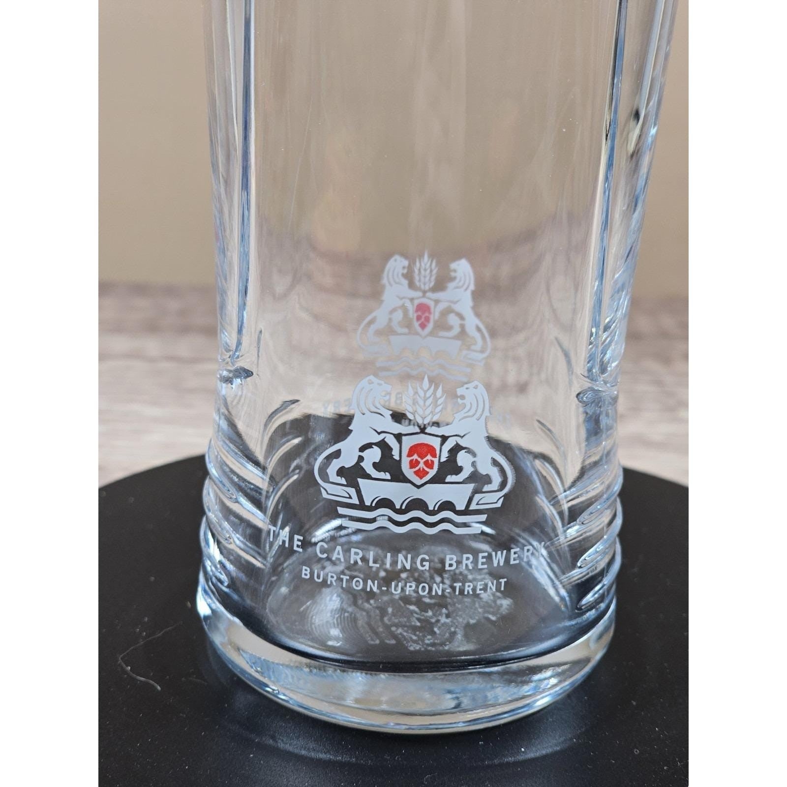 Vintage Carling Pint Glass Tumbler Clear Barware 8 Inch Beer Glass