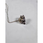 Vintage Harmony Ball Necklace Jingle Pendant Silver Tone