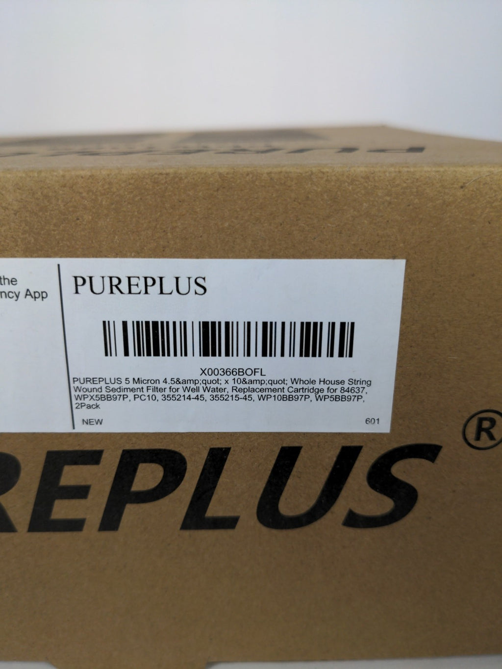Pack of 2 Pureplus 10" x 4.5" Sediment String Wound Water Filter PPW10BB