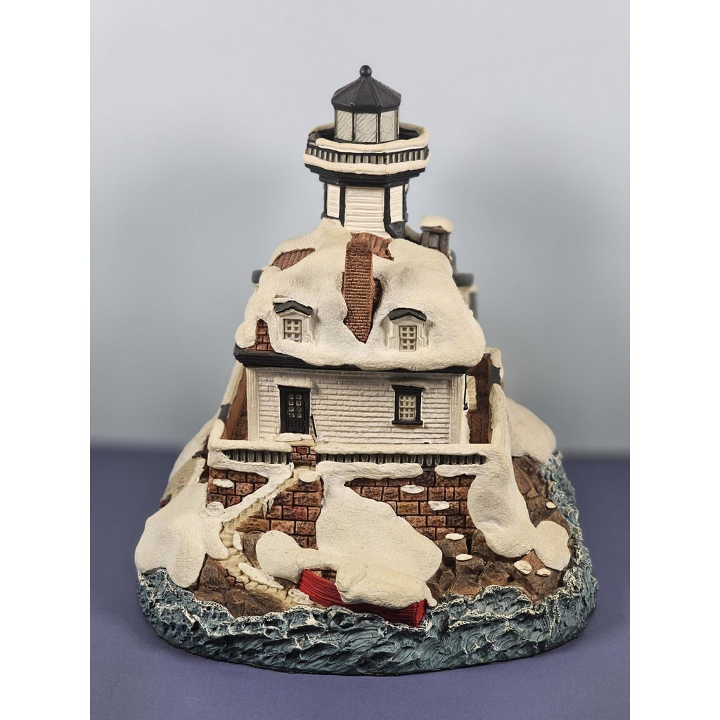 Harbour Lights Colchester Reef Lighthouse 1996 COA Winter