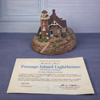 Danbury Mint Passage Island Lighthouse COA 1994 Series II