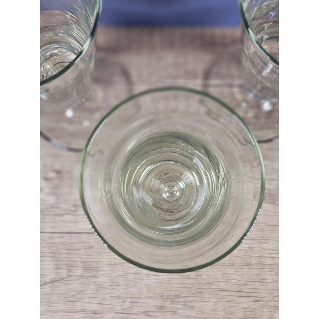 Vintage Pilsner Glasses Set of 3 Pedestal Beer Glass 9 Inch