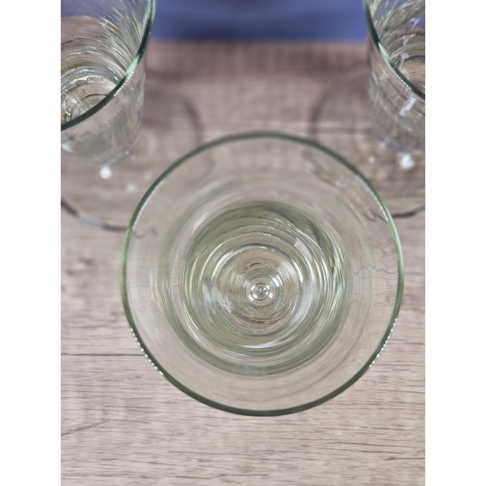 Vintage Pilsner Glasses Set of 3 Pedestal Beer Glass 9 Inch