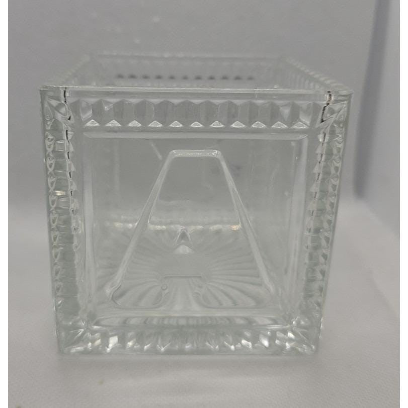 Vintage Mikasa Crystal Baby Keepsake Box BABY Glass Memory Box