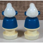 Vintage Smurf School Bus Figures Peyo 1982 Set of 2 Plastic