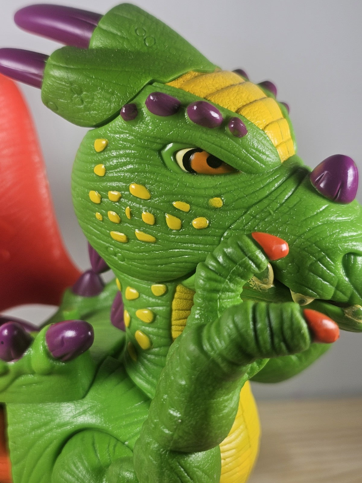 Vintage Imaginext Green Deluxe Dragon Toy Action Figure Lights & Sounds