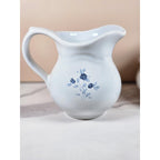 Vintage Pfaltzgraff Blue Rose Creamer and Sugar Bowl Stoneware Set