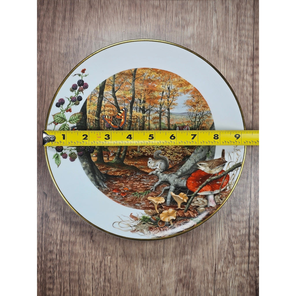 Franklin Porcelain Autumn Plate Colours of Autumn October Peter Barrett