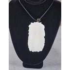 Vintage Hand Carved Natural Material Horse Female Portrait Pendant