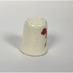 Vintage Porcelain Teddy Bear Thimble Picnic Bear