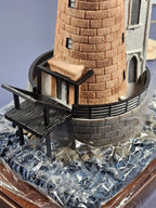 Lefton Lost Lights Bishop & Clerks MA 1857 Lighthouse Figurine With Tin & COA