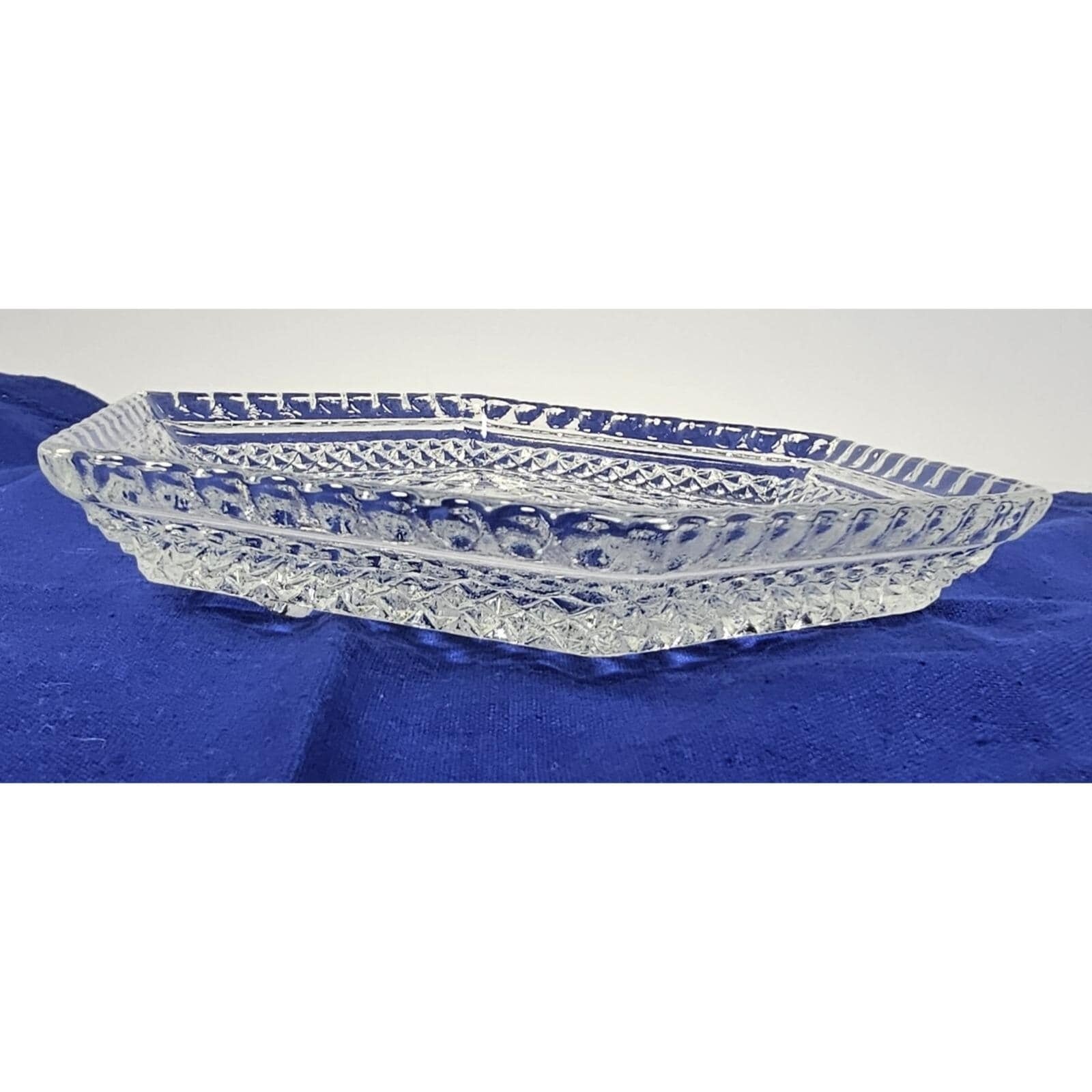Anchor Hocking Wexford Footed Glass Dish 7.5 Inch Candy Bowl
