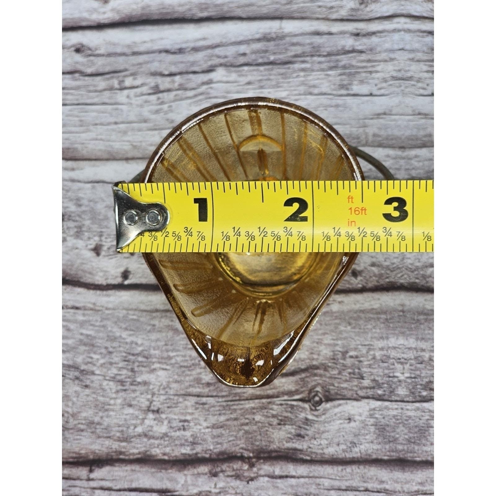 Vintage Hazel Atlas Mini Glass Coal Bucket Set of 2 Toothpick Holders