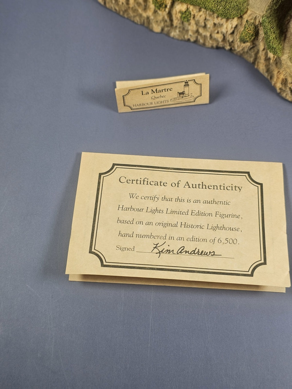 Harbour Lights Lighthouses #255 "La Martre" Quebec, Mint in box with COA.