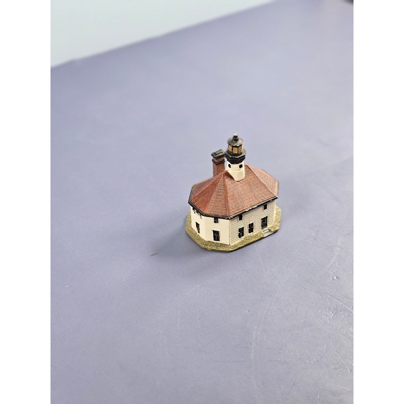 Lenox Eldred Rock Lighthouse Thimble Vintage Miniature Alaska Collectible