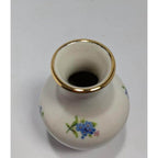 Vintage Holley Ross Vase 22K Gold Trim Porcelain 4.5 Inch