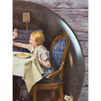 Vintage Norman Rockwell Family Dinner Plate 1984 Knowles 8.5" Collector