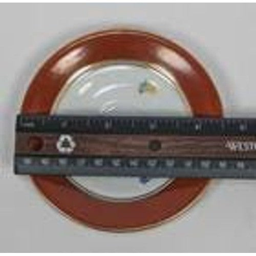 Condol Tea Cup and Saucer Maroon Gold Floral Vintage Set