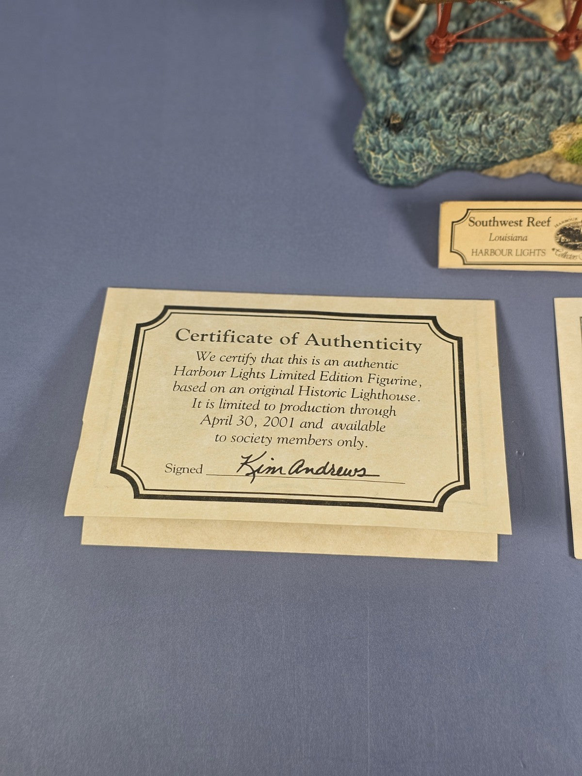 Harbour Lights #530 Southwest Reef  Louisiana Lighthouse Society Exclusive Decor