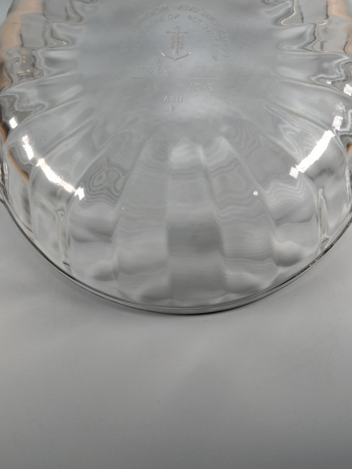 Anchor Hocking 9″ Clear Glass Casserole Dish – Heavy USA Bakeware, Used Conditio
