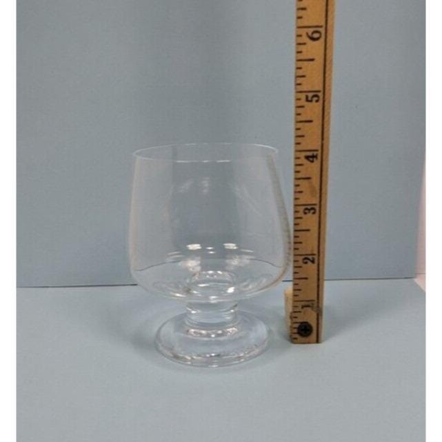 Vintage Whiskey Glasses Set of 4 Clear Barware Rocks Glasses