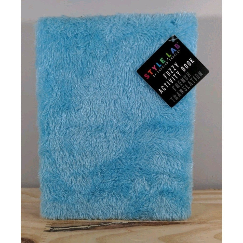 Blue Fuzzy Llama Journal – Plush Notebook – 80 Pages – Kids Cute Stationery