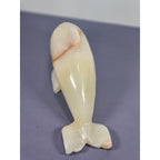 Hand Carved Onyx Dolphin Figurine Natural Stone Dolphin Statue Ocean Decor
