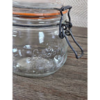 Vintage Le Parfait 0.5L Clamp Lid Glass Jar Made in France