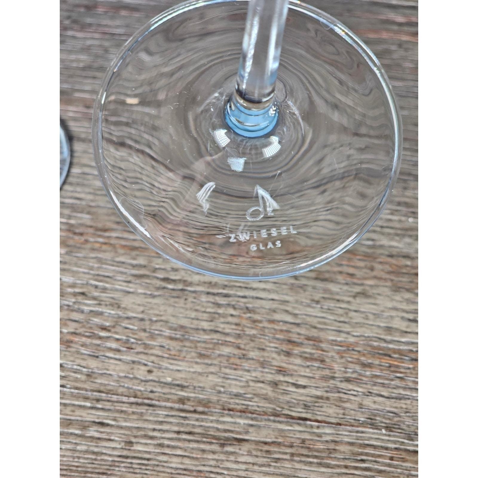 Set of 2 Zwiesel Clear Crystal Stemmed Wine Glasses Modern 9 Inch