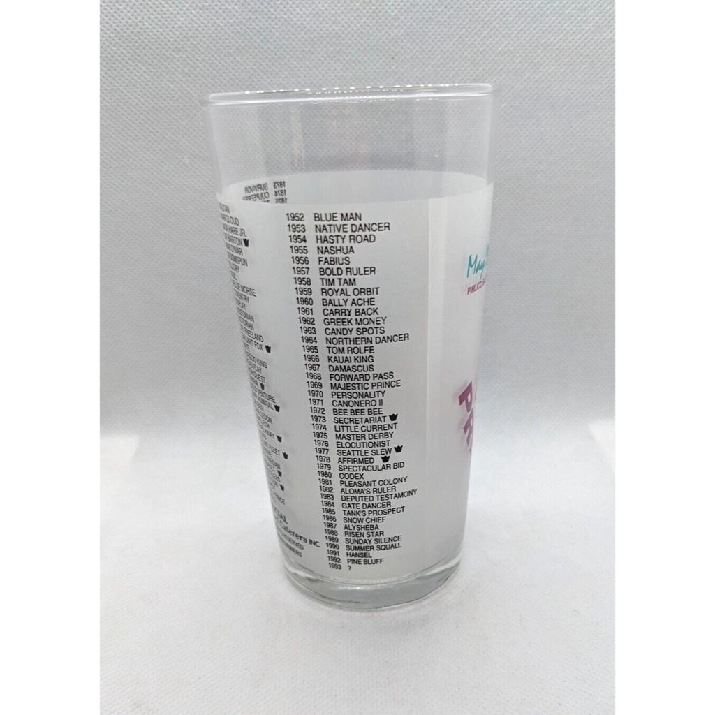 1993 Preakness Stakes Glass 118th Running Libbey