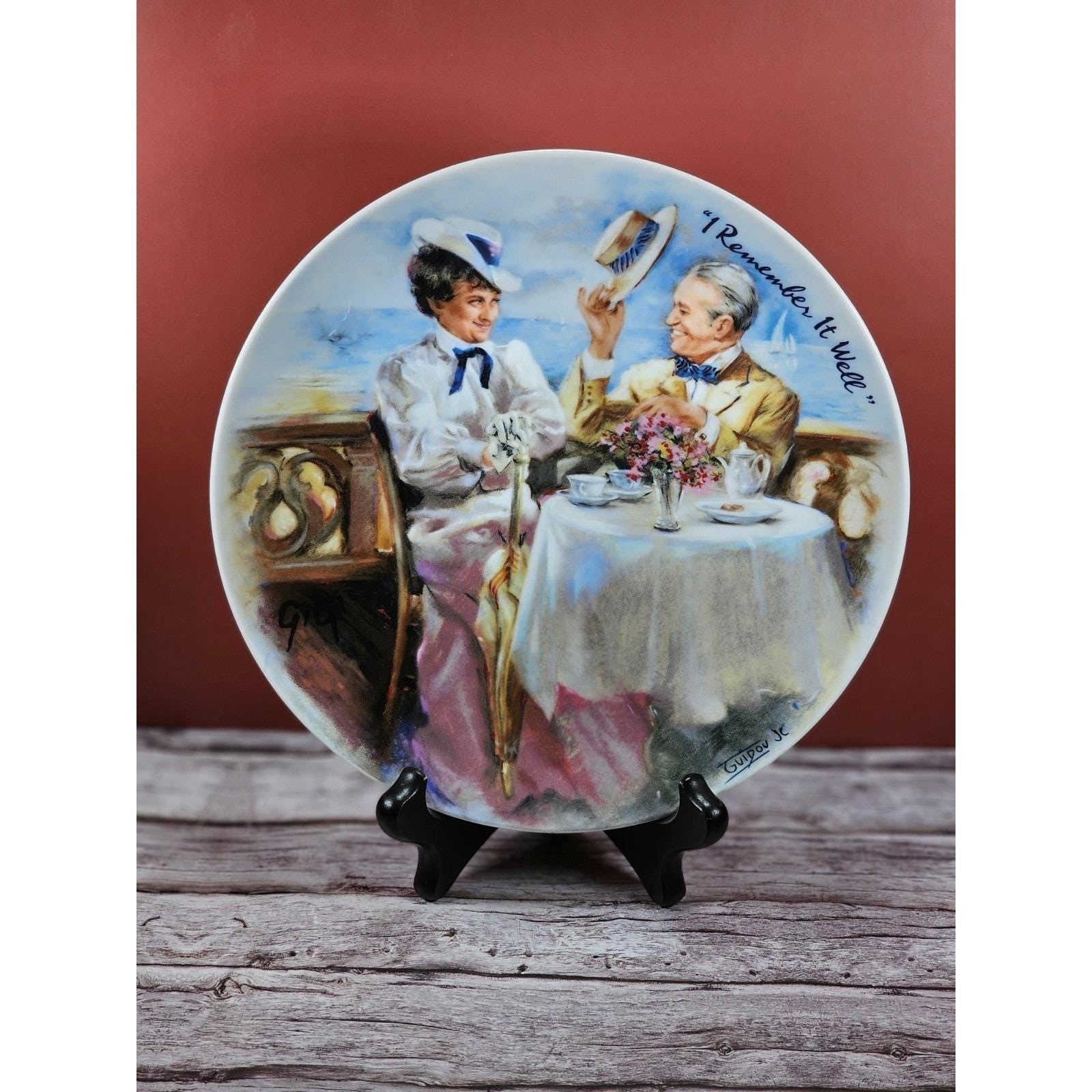 Vintage 1986 Limoges Gigi Collector Plate "I Remember It Well" 8.5 Inch