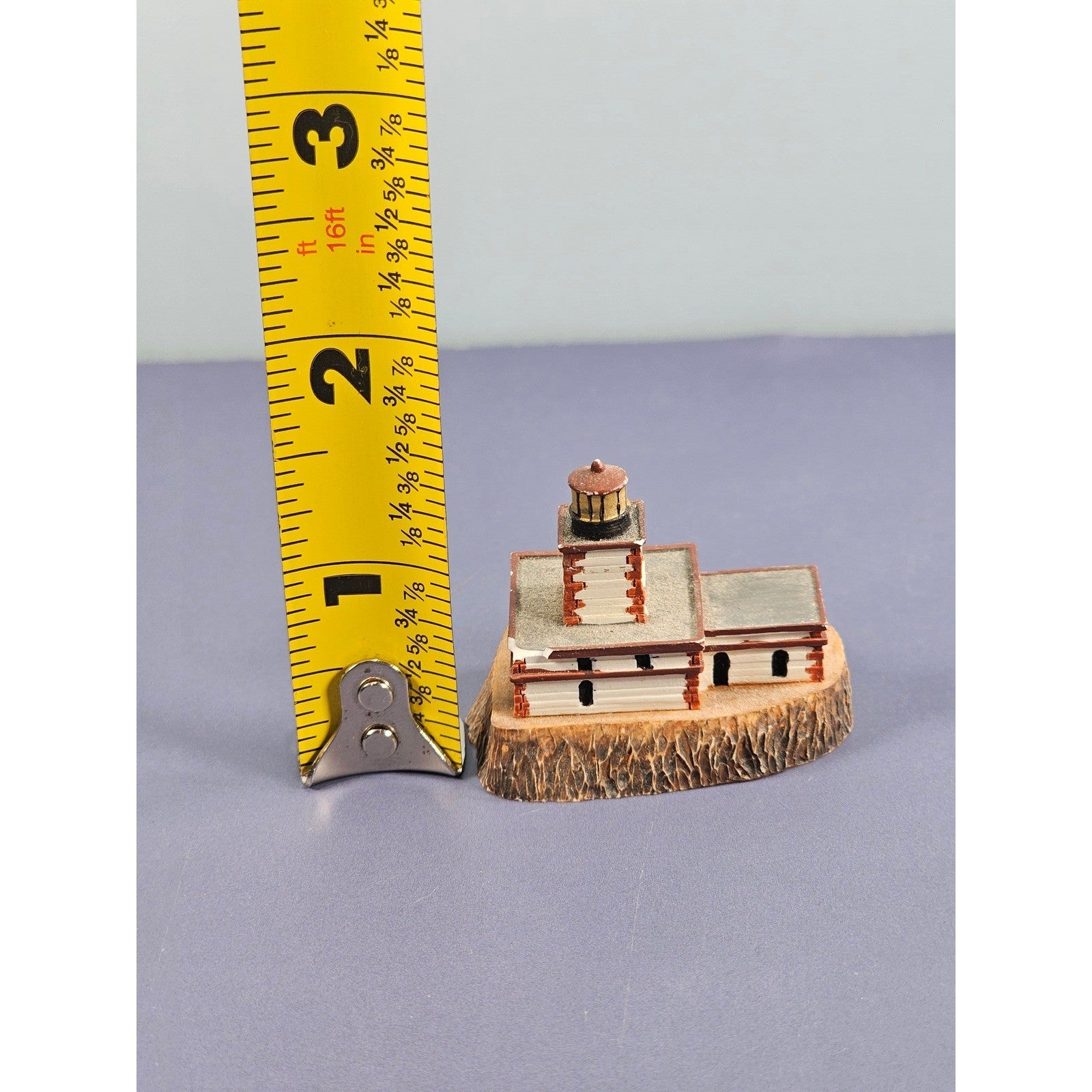 Vintage Lenox Tillamook Rock Lighthouse Thimble Miniature Coastal Decor Chipped