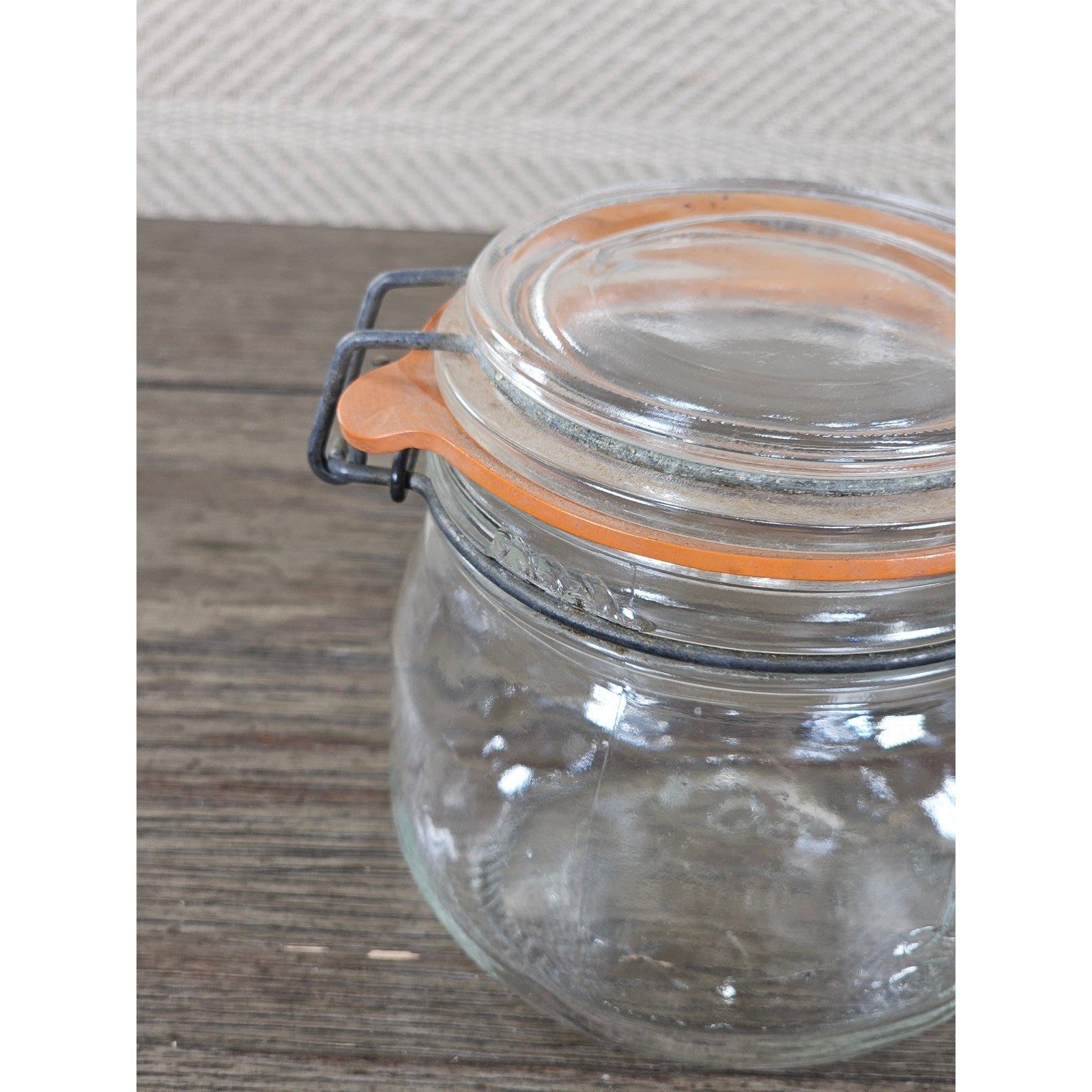 Vintage Le Parfait 0.5L Clamp Lid Glass Jar Made in France