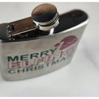 Stainless Steel 5oz Merry Elfing Christmas Flask