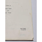 Vintage 3rd Rock from the Sun Script First Draft 1995 TV Memorabilia